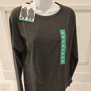 Spyder Women's Long Sleeve Crewneck Top - Charcoal Gray